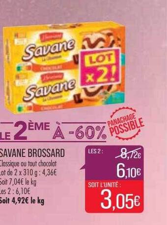 Match Savane brossard offre