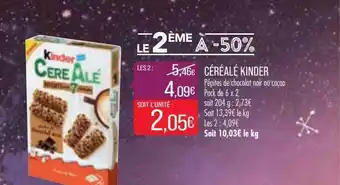 Match Céréalé kinder offre