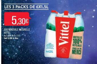 Match Eau minérale naturelle vittel offre
