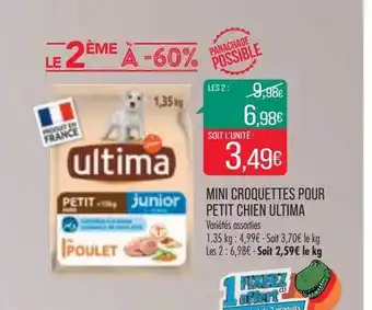 Match Mini croquettes pour petit chien ultima offre