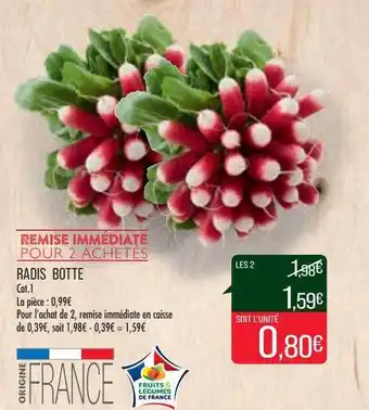 Match Radis botte offre