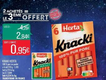 Match Knaki herta offre