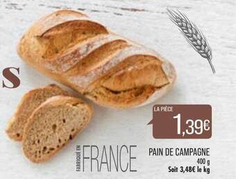 Match Pain de campagne offre