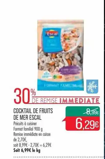 Match Cocktail de fruits de mer escal offre