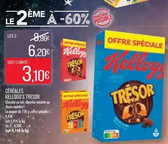 Match Céréales kellogg's trésor offre