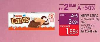 Match Kinder cards offre