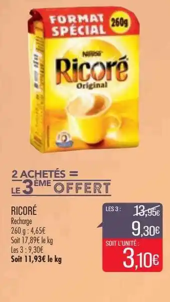 Match Ricoré offre