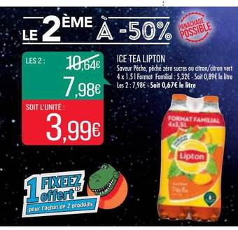 Match Ice tea lipton offre