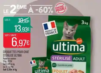 Croquettes pour chat stérilisé ultima