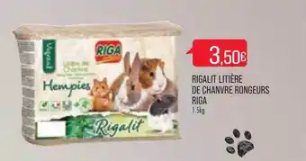 Match Rigalit litière de chanvre rongeurs riga offre