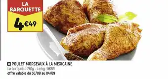 Leader Price Poulet morceaux à la mexicaine offre