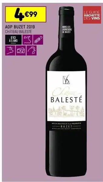 Aop buzet 2019 chùteau balesté