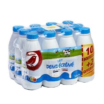 Auchan Lait demi-écrémé auchan offre