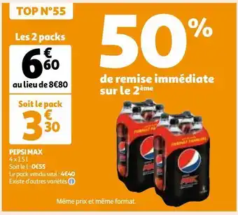 Auchan Pepsi max offre