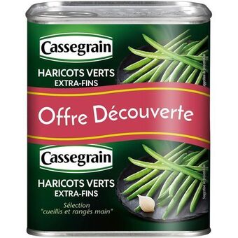 Auchan Haricots verts extra fins cassegrain offre