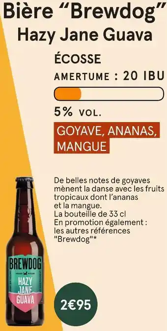 Monoprix Brewdog bière hazy jane guava offre