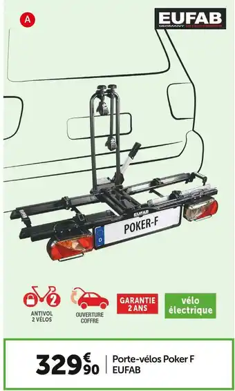Eufab porte-vélos poker f
