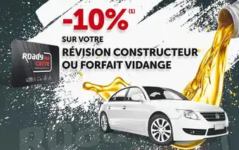 Roady bon plan sur la révision constructeur ou forfait vidange