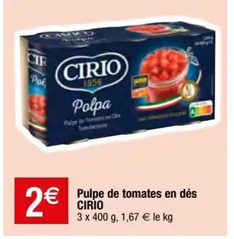 Pulpe des tomates cirio
