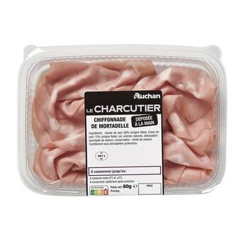 Auchan Supermarché Chiffonnade de mortadelle auchan le charcutier offre