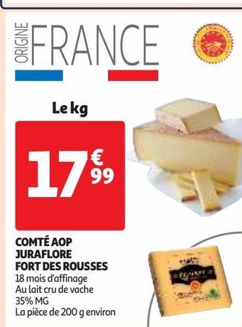 Auchan Supermarché Comté aop juraflore fort des rousses offre