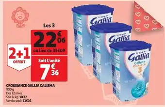Auchan Supermarché Croissance gallia calisma offre