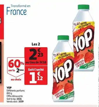 Auchan Supermarché Yop offre