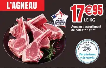 Agneau : assortiment de côtes et