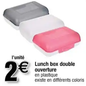 Lunch box double ouverture