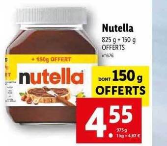Lidl Nutella offre