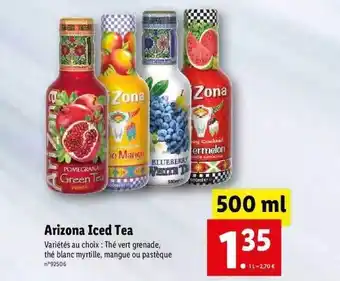 Lidl Arizona iced tea offre