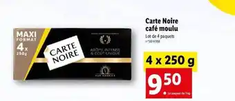 Lidl Carte noire café moulu offre