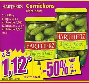 Norma Cornichons aigre-doux hartherz offre
