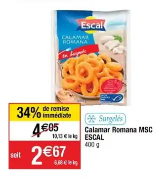ESCAL calamar romana msc