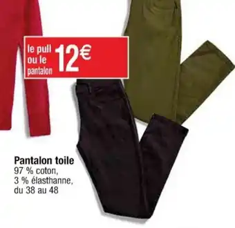 Pantalon toile