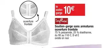 Soutien-gorge sans armatures ouverture frontale