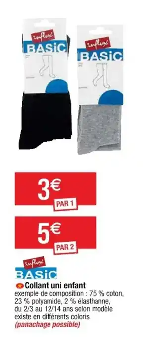 Collant uni enfant