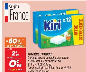 Netto Kiri Creme 12 Portions offre