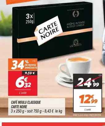 Netto Carte Noire Café Moulu Classique offre