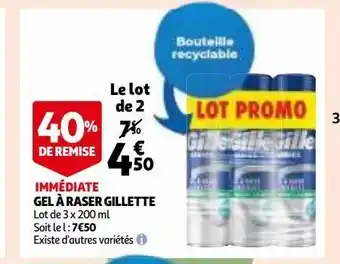 Gel à raser gillette