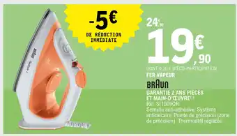 E.Leclerc Braun Fer Vapeur offre