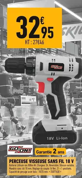 Batkor Perceuse Visseur Sans Fil 18V offre