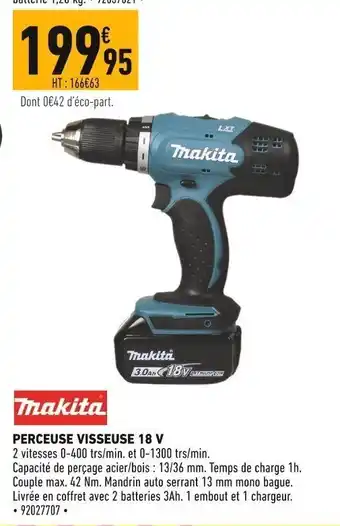 Batkor Perceuse Visseuse 18V offre
