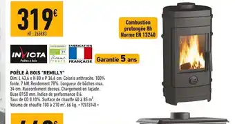 Batkor Poêle à Bois Remilly offre