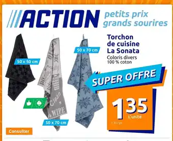 Action Torchon de Cuisine La Sonata offre