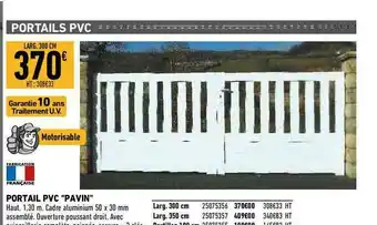 Brico Cash Portail Pvc offre