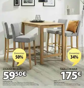 JYSK Chaise De Bar Table De Bar offre