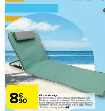 Carrefour Market Clic-clac De Plage offre