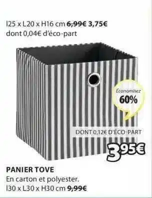 JYSK Panier Tove offre