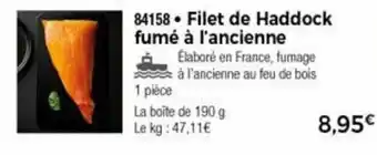 Thiriet Filet de haddock fumé à l'ancienne offre
